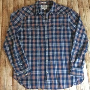 LUCKY BRAND WESTERN BUTTON UP SIZE LARGE!